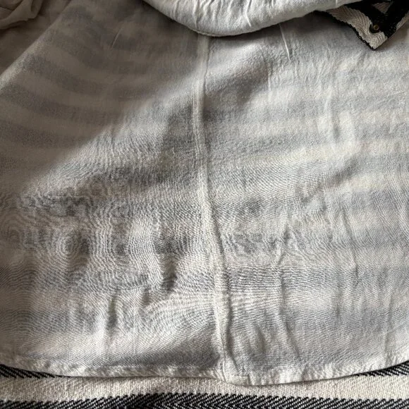 Sz8 Anthro Greylin Woven Chevron Striped Circle Skirt - Picture 7 of 12